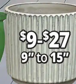 Ocean State Job Lot 9 to 15 Outdoor Glazed Ceramic Planters offer