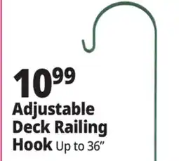 Ocean State Job Lot Adjustable Deck Railing Hook offer