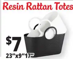 Ocean State Job Lot Resin Rattan Totes offer