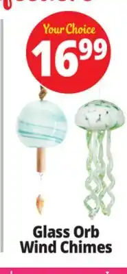 Ocean State Job Lot Glass Orb Wind Chimes offer