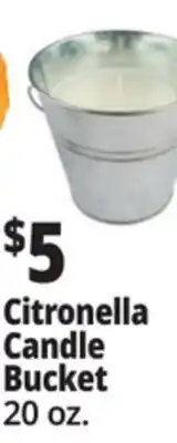 Ocean State Job Lot Citronella Candle Bucket offer