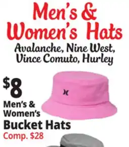 Ocean State Job Lot Men's & Women's Bucket Hats offer