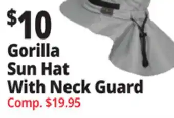 Ocean State Job Lot Gorilla Sun Hat With Neck Guard offer