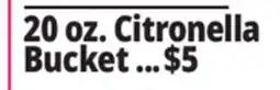 Ocean State Job Lot 20 oz. Citronella Bucket offer