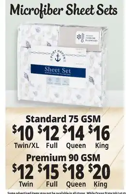 Ocean State Job Lot Microfiber Sheet Sets offer