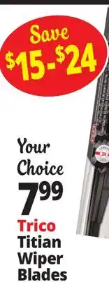 Ocean State Job Lot Trico Titian Wiper Blades offer