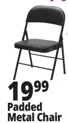 Ocean State Job Lot Padded Metal Folding Chair Black offer