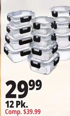 Ocean State Job Lot 12 Pk. Glass Containers offer