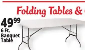 Ocean State Job Lot Enduro 6' Folding Banquet Table offer