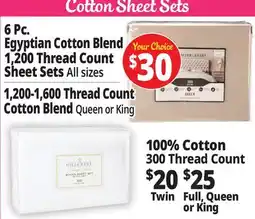 Ocean State Job Lot Cotton Sheet Sets offer