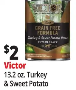 Ocean State Job Lot Victor 13.2 oz. Turkey & Sweet Potato offer