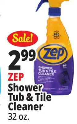Ocean State Job Lot ZEP Shower Tub & Tile Cleaner 32 oz offer