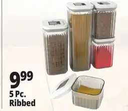 Ocean State Job Lot 5 Pc. Ribbed Kitchen Organization offer