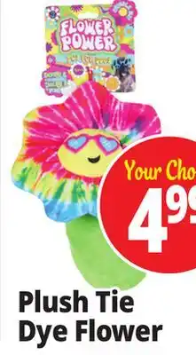 Ocean State Job Lot Plush Tie Dye Flower offer