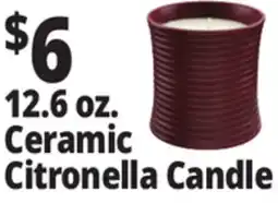 Ocean State Job Lot 12.6 oz. Ceramic Citronella Candle offer