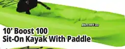 Ocean State Job Lot Pelican Boost 100 Kayak-Lime w/Paddle offer