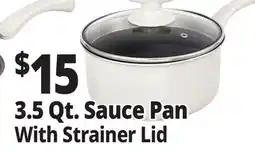 Ocean State Job Lot 3.5 Qt. Sauce Pan With Strainer Lid offer