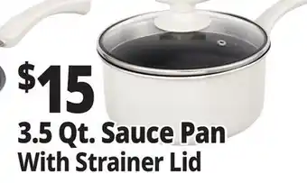 Ocean State Job Lot 3.5 Qt. Sauce Pan With Strainer Lid offer