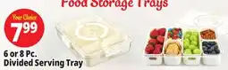 Ocean State Job Lot 6 or 8 Pc. Divided Serving Tray offer