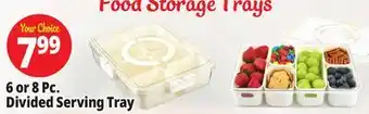 Ocean State Job Lot 6 or 8 Pc. Divided Serving Tray offer