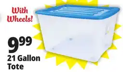 Ocean State Job Lot Gracious Living Stackable Storage Tote with Wheels 80 L offer