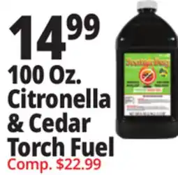 Ocean State Job Lot 100 Oz. Citronella & Cedar Torch fuel offer