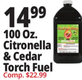 Ocean State Job Lot 100 Oz. Citronella & Cedar Torch fuel offer
