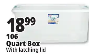 Ocean State Job Lot Sterilite Latch Top Storage Box 106 Qt offer