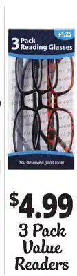 Ocean State Job Lot 3 Pack Value Readers offer