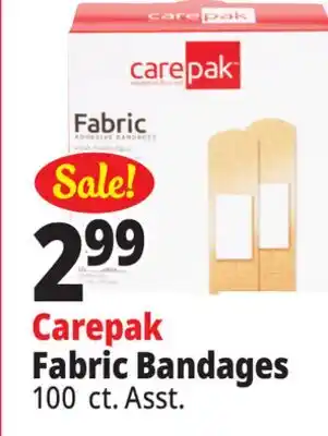 Ocean State Job Lot Carepak Fabric Bandages offer