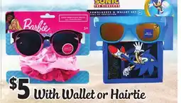 Ocean State Job Lot Kids' Sunglasses With Wallet or Hairtie offer