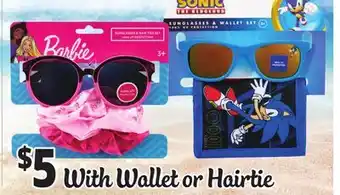 Ocean State Job Lot Kids' Sunglasses With Wallet or Hairtie offer