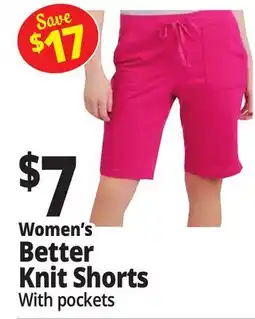 Ocean State Job Lot Women's Better Knit Shorts With pockets offer