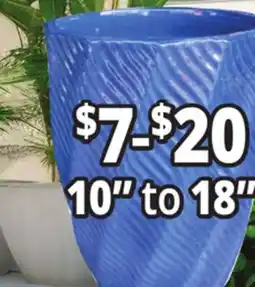 Ocean State Job Lot 10 to 18 Outdoor Glazed Ceramic Planters offer