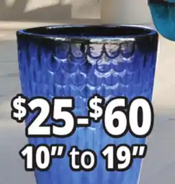 Ocean State Job Lot 10 to 19 Outdoor Glazed Ceramic Planters offer