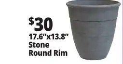 Ocean State Job Lot 17.6x13.8 Stone Round Rim offer