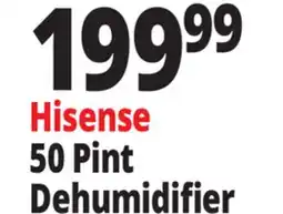 Ocean State Job Lot Hisense 50 Pint Dehumidifier offer