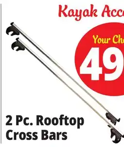 Ocean State Job Lot 2 Pc. Rooftop Cross Bars offer