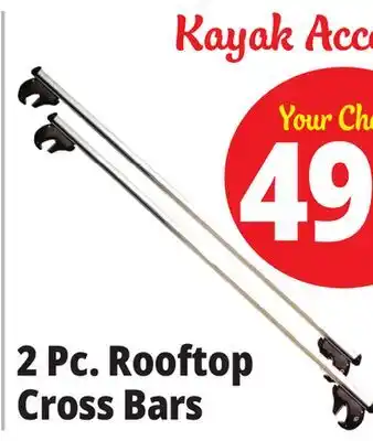 Ocean State Job Lot 2 Pc. Rooftop Cross Bars offer