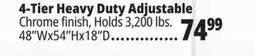 Ocean State Job Lot 4-Tier Heavy Duty Adjustable offer