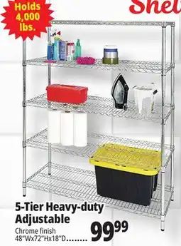 Ocean State Job Lot 5-Tier Heavy-duty Adjustable offer