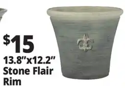 Ocean State Job Lot 13.8x12.2 Stone Flair Rim offer