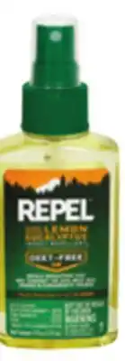 Ocean State Job Lot Repel Plant-Based Lemon Eucalyptus Insect Repellent 4 oz offer