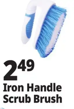 Ocean State Job Lot Iron Handle Scrub Brush offer