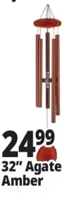 Ocean State Job Lot 32 Agate Amber Wind Chimes offer