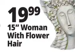 Ocean State Job Lot 15 Woman With Flower Hair offer