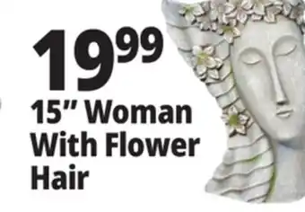 Ocean State Job Lot 15 Woman With Flower Hair offer