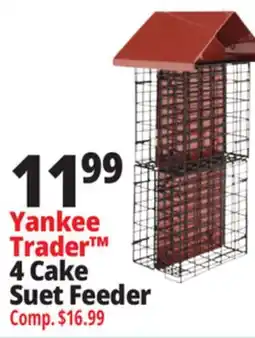 Ocean State Job Lot Yankee Trader 4 Cake Suet Feeder offer