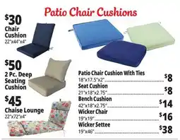 Ocean State Job Lot Patio Cushions offer