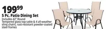 Ocean State Job Lot 5 Pc. Patio Dining Set offer